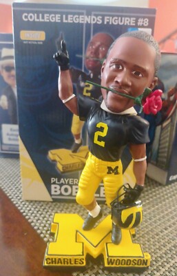 CHARLES WOODSON!! BOBBLEHEAD!! MEGA RARE!! Hard To Find!! With Original Box!!