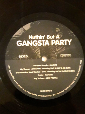 NUTHIN BUT A GANSTA PARTY 2 LPS VINYL RECORD 2000 Original