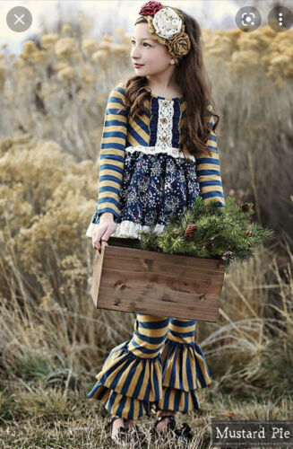 Tenue Mustard Pie Pour Enfant - Taille 6 - Neuf Avec étiquettes (NWT) - Collection Automne
