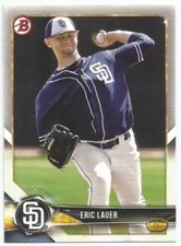 Eric Lauer San Diego Padres 2018 Bowman Baseball Prospects Card