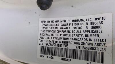 19 20 21 22 HONDA INSIGHT Battery hybrid