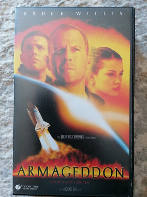 VHS Rarität: BRUCE WILLIS in ARMAGEDDON - DAS JÜNGSTE GERICHT (1998) Uncut