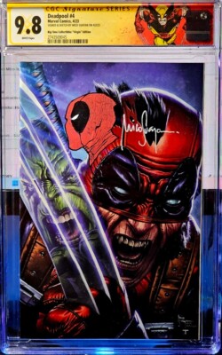 Deadpool #4 Mico Suayan Virgin SIGNED + Remark CGC 9.8 Custom Wolverine Label