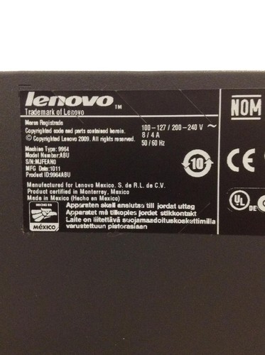 LenovoThinkPad Intel Core 2 Duo E8400 3.0Ghz Computer w/250GB HD,2GB RAM,DVDRW - Picture 12 of 12