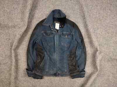 GianFranco Ferre Vintage Blue waxed Zip Button Denim Jacket
