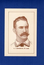 DUDE ESTERBROOK, Giants~1886 Frank Leslie Illustrated Newspaper TCMA 1973 REPR A