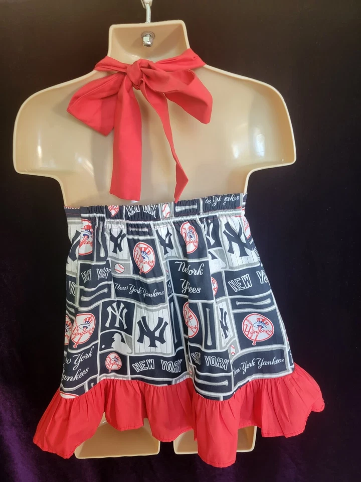 Vestido de los Yankees de Nueva York para bebés y niñas - Equipo de béisbol Foto 2 de 2