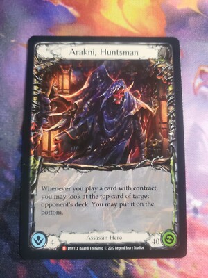 Arakni, Huntsman Non Foil NM Dynasty FAB Flesh and Blood | eBay