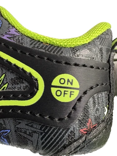 Teenage Mutant Ninja Turtles Toddler Boy Size 8 Light Up Shoes TMNT Black/Green - Picture 3 of 14