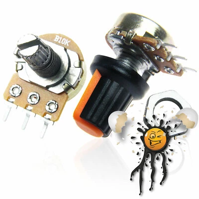 linear Dreh Rotary Potentiometer B Type 1K 2K 5K 10K 20K 50K 100K 250K 500K 1M