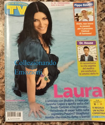 TV SORRISI E CANZONI N.36 2006-Laura Pausini-De Filippi-Dr.House-Pippo Baudo