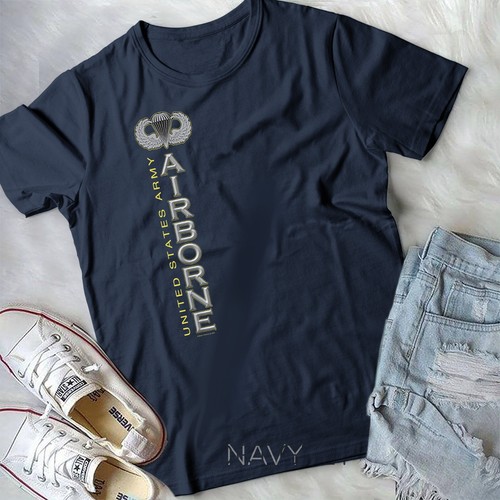 Camiseta Unisex del EJÉRCITO DE EE. UU. AEROTRANSPORTADA - Imagen 5 de 11