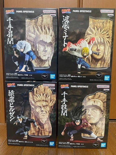 Naruto Shippuden Panel Spectacle Minato Hiruzen Hashirama Tobirama Figure Set