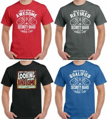 T-Shirt Security Guard This is what a Looks Like Herren lustig Offizier Job Top T-Shirt