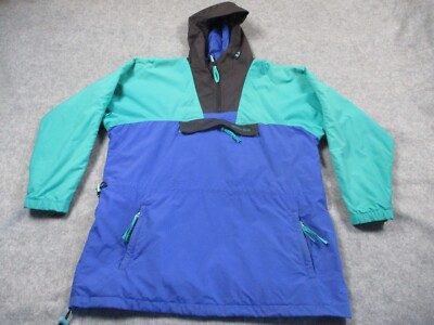 VTG Windy Pass Jacket Mens Extra Large Blue Black North Face Anorak Pullover 80s