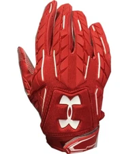 Under Armor Pro Football Gloves 2016 NFL Fierce Red Gloves NIP 4XL 3XL LG NEW