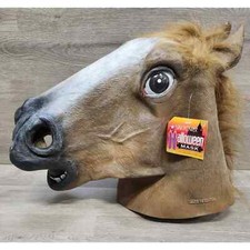 Loftus Latex Full Horse Head Mask Halloween Costume Adult Hilarious Large NWT
