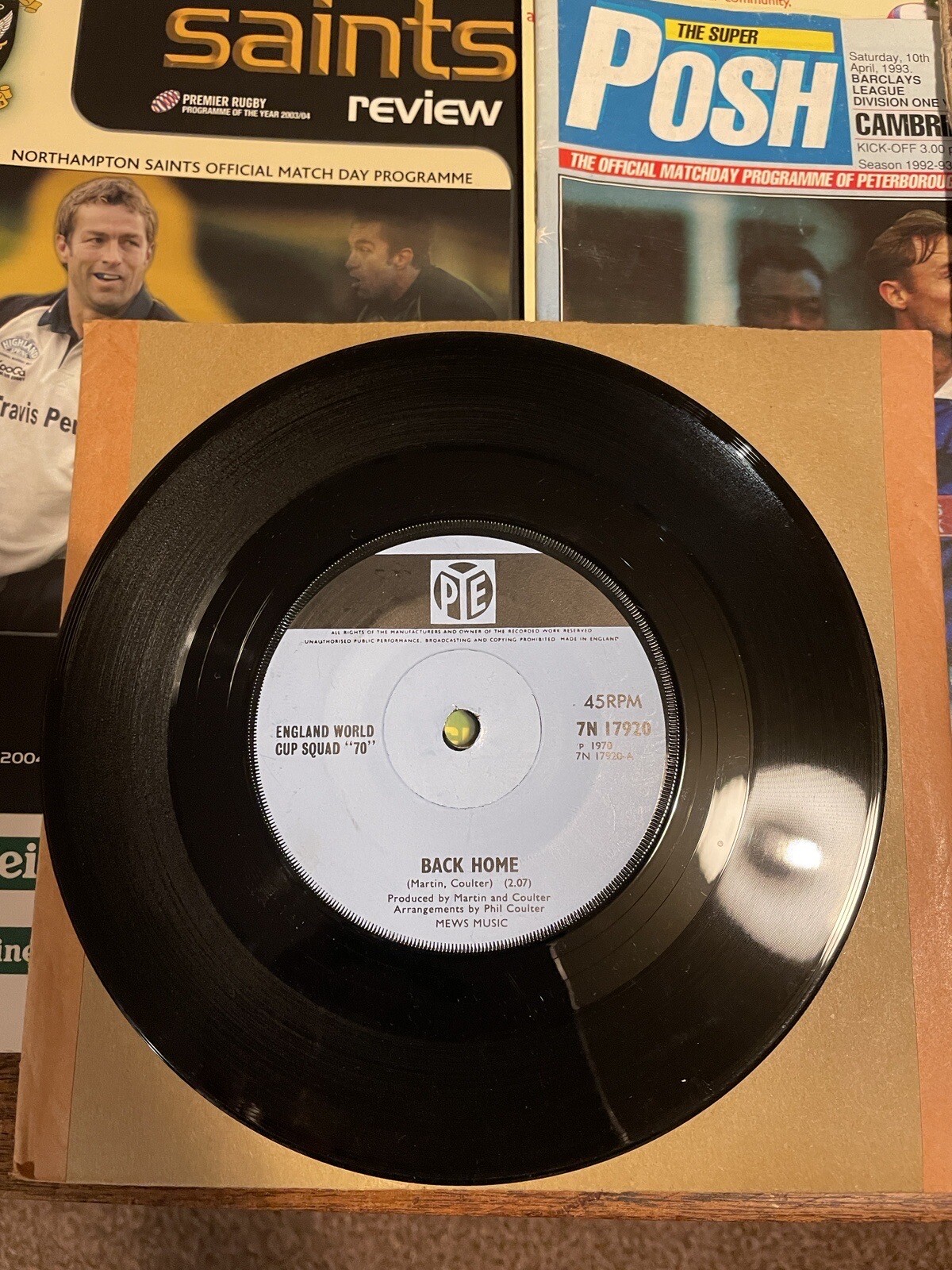 Vintage Football Memorabilia job lot England, Chelsea, Arsenal