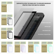 For Nintendo Switch HD Clear Premium Tempered Glass Screen Protector - 2 Pack