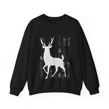 American Flag Deer Hunting Camo Sweatshirt, Hunting Season Lovers Sweatshirt