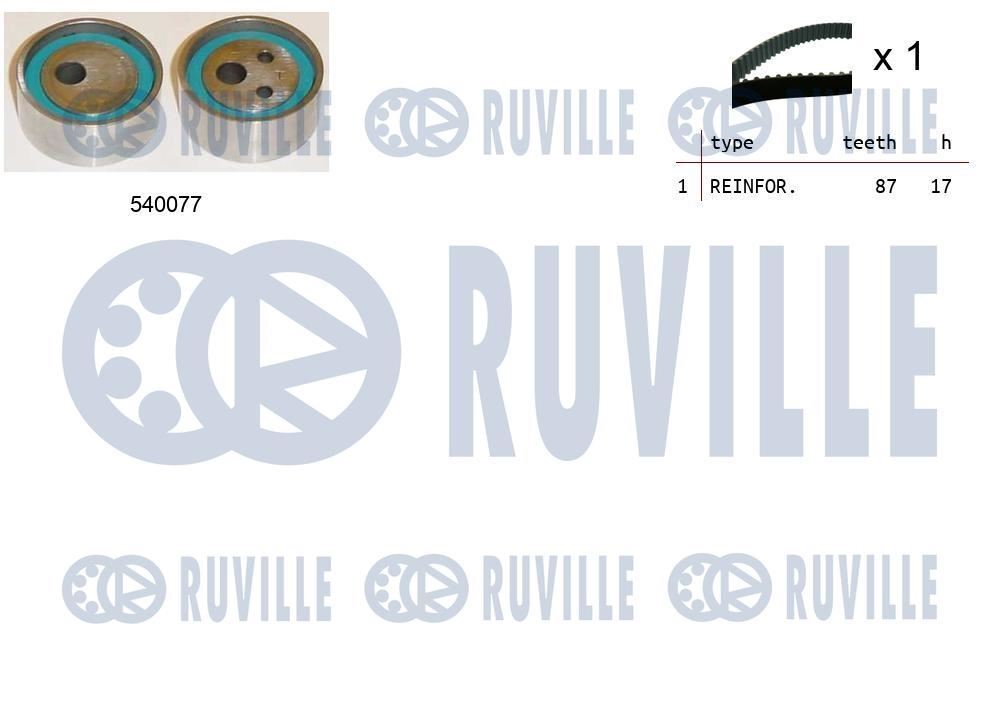 Kit de distribution Kangoo 1.2 haute résistance avec courroie renforcée et galet acier