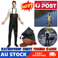 Wader Fishing Trouser PVC Outdoor Boot Waterproof chest Tackle Wading Outdoor AU