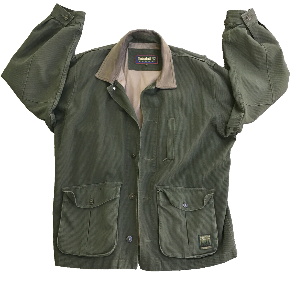 Vintage Timberland Weathergear Men Large Canvas Hunting Chore