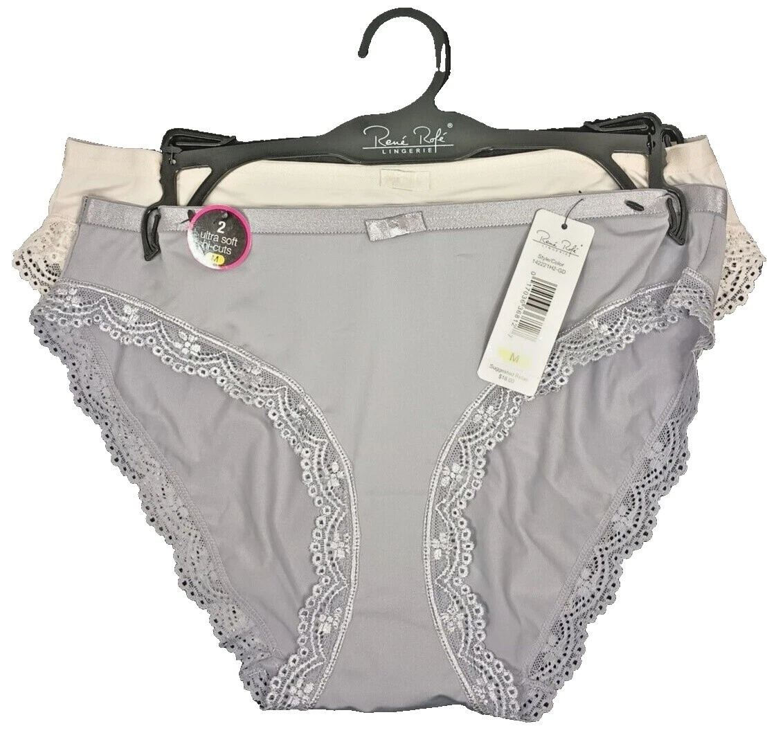 Nylon White René Rofé Panties for Women