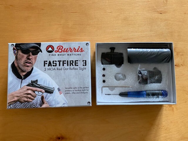 New Burris FastFire III Red-Dot Reflex Sight 3 MOA Dot W