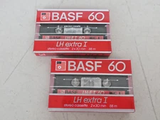 BASF 90 LH-EI Cassette Tapes LH Extra I Lot Of 2 New Sealed