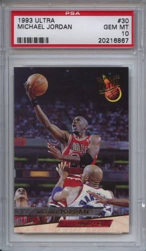 1993 Ultra #30 Michael Jordan PSA 10 Bulls/UNC Tarheels