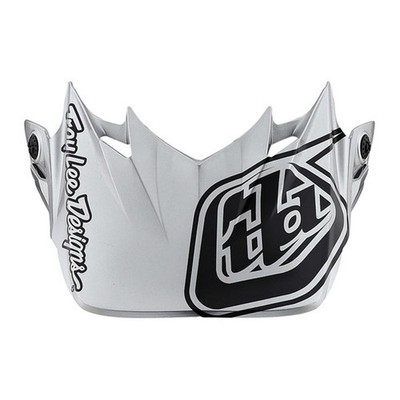 Troy Lee Designs SE4 Helmvisier (CM), Silhouette, black/silver