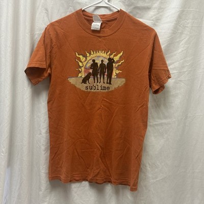 Sublime Band T-Shirt Men s M Orange Sun Dog Graphic Gildan