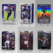 Lamar Jackson 2025 Panini 6 Card Lot Baltimore Ravens Playoff 