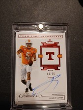 2021-Flawless Football-Josh Palmer-Rookie Signature Logo Red /25