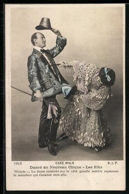 Ansichtskarte Cake Walk, Dansé au Nouveau Cirque, Les Elks 
