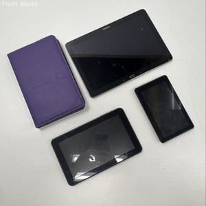 Samsung RCA Trinity Tablet Lot 4 Pieces For Parts or Repair Only Cracks As-Is
