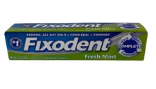 Fixodent Complete Fresh Mint Denture Adhesive Cream All Day Hold 2.4 Oz New