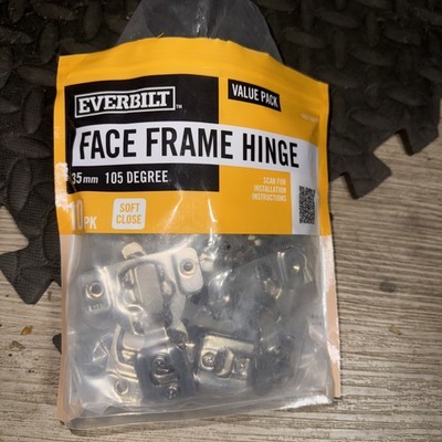 EVERBILT 35 mm 105-Degree 1/2'' Cabinet Hinge, 10 Pack