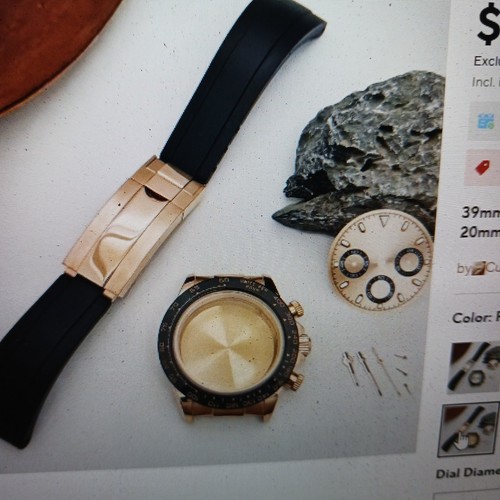 Men's Luxury 39mm, 3 sub dials, authentic markings, Sapphirre, 904L - Picture 7 of 14