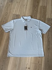 NWT Callaway Opti Dry Polo Shirt Mens XL UPF 50 Quarry Gray NWT 70