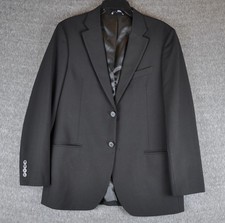 Nautica Mens Modern Fit Active Stretch Suit Jacket 38R Solid Black