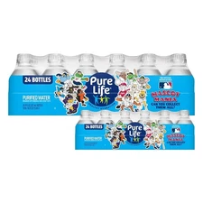 Pure Life Purified Water Bottles, 24 Pack - Still Bottled Water Enhanced ...