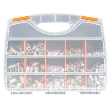 New 900 Pcs M3-M10 Hand Nut Rivet Gun Riveter Rivnut Nutsert Kit Threaded Nut