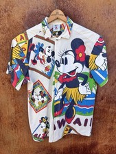 Vintage Disney Mickey Co Minnie Mouse Hawaii Button Up Shirt Men's L