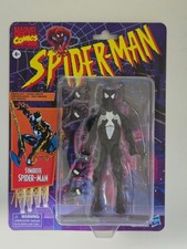Marvel Legends Retro Spiderman Black Suit Symbiote Spider-man 6  Action Figure