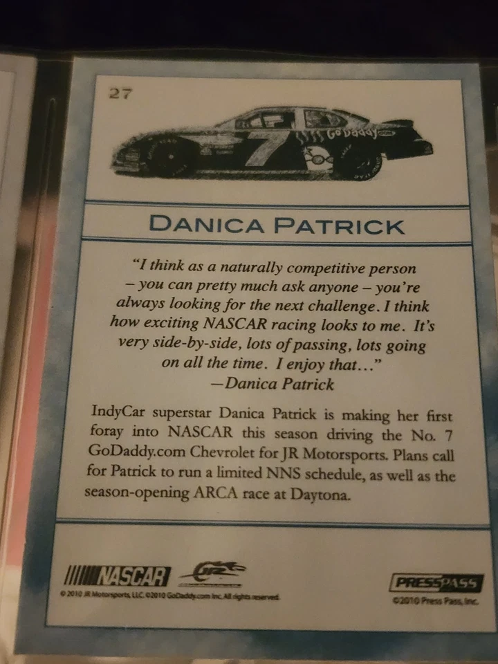 Danica Patrick Rookie 2010 Eclipse 27 - Image 2 of 2