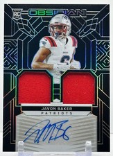 Javon Baker 2024 Panini Obsidian Rookie Dual Patch Auto /299 #RMI-JBR