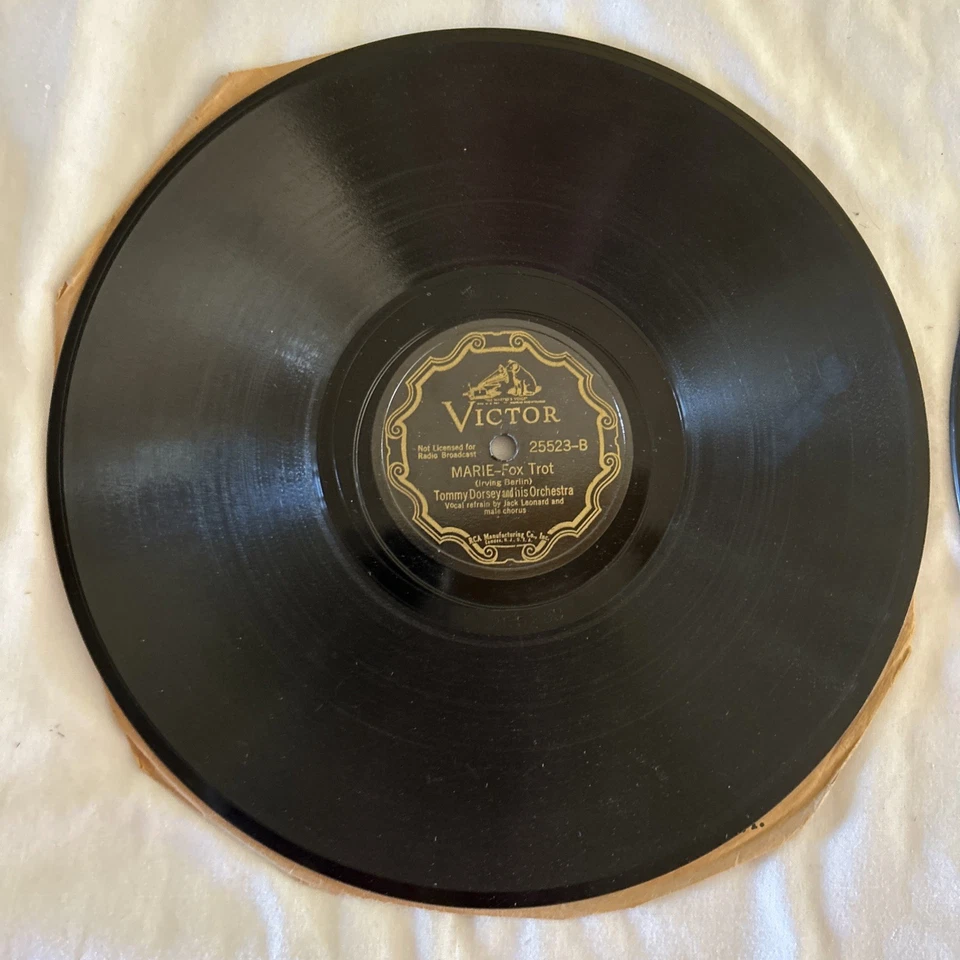2-TOMMY DORSEY-Victor 25523/26445 78RPM 10” Shellac Record Deep Night/Starlit - Image 3 of 4