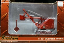 The Bantam C35 Orange Crawler Shovel / New In Box / 1:50 Scale Die-Cast Metal
